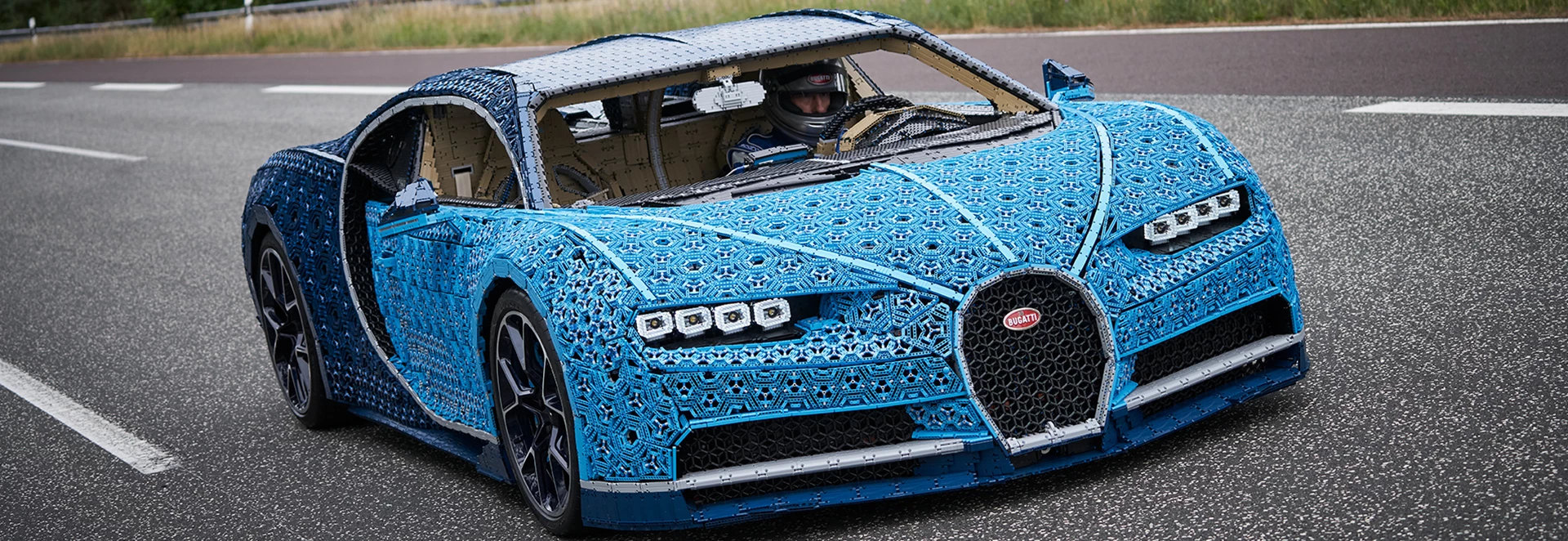 LEGO builds working full-size Bugatti Chiron model